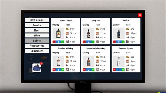 Hình ảnh trong game Liquor Store Simulator v1.3.4-P2P