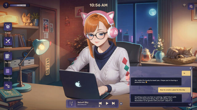 Hình ảnh trong game Lo-Fi Girl AI Assistant-TENOKE