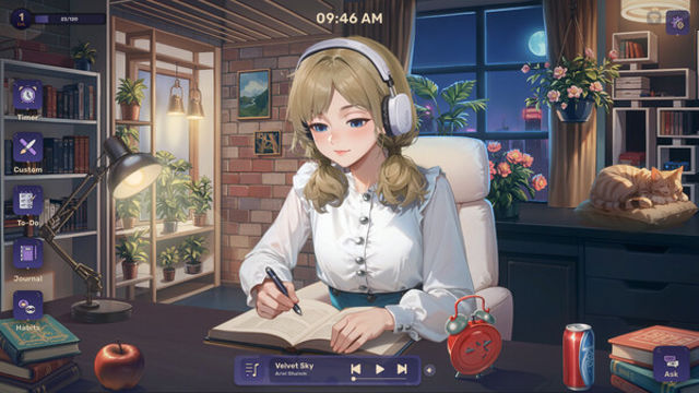 Hình ảnh trong game Lo-Fi Girl AI Assistant-TENOKE