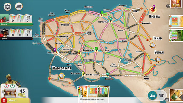 Hình ảnh trong game Ticket to Ride Heart of Africa Expansion-TENOKE
