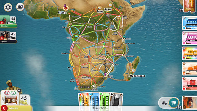 Hình ảnh trong game Ticket to Ride Heart of Africa Expansion-TENOKE