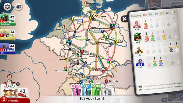 Hình ảnh trong game Ticket to Ride Germany Expansion-TENOKE